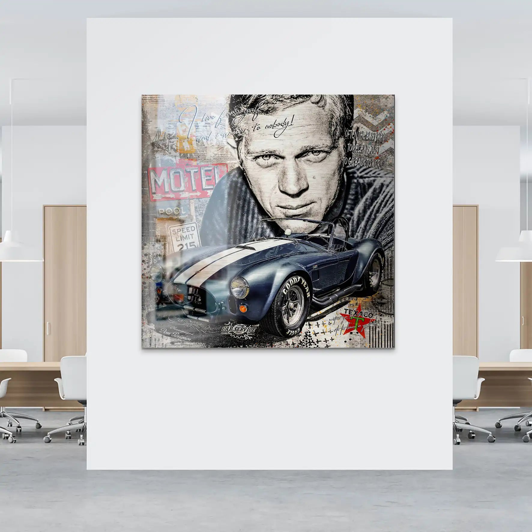 Steve AC Cobra Pop Art Alu Gebürstet INGALERIE