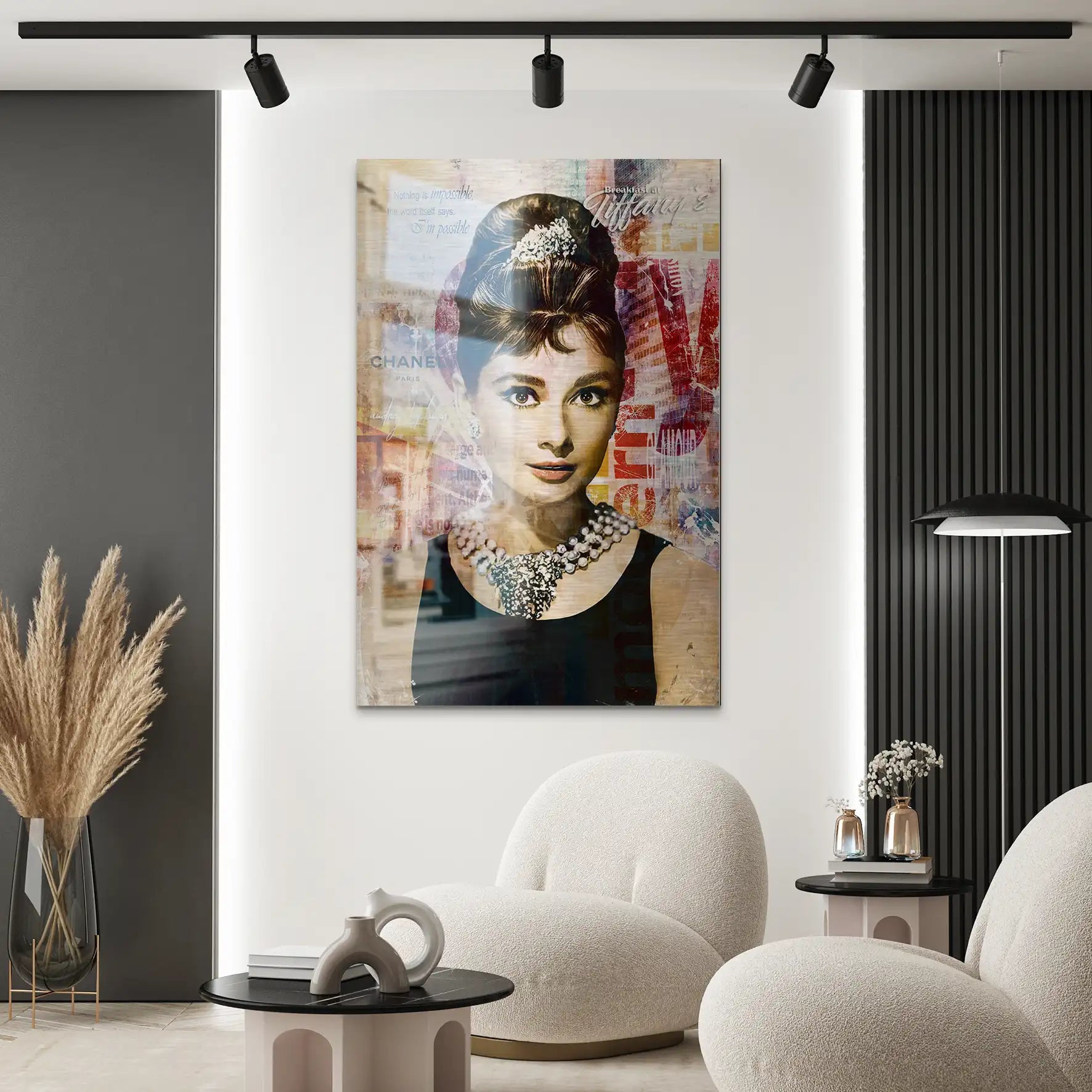 Audrey Glamour Art AluDibond Gebürstet INGALERIE