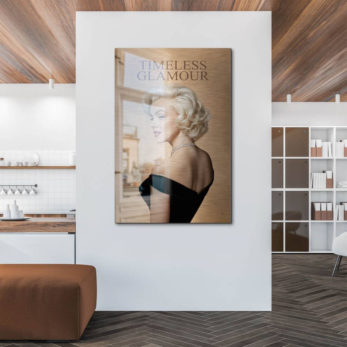 Marilyn Monroe Zeitlos Aluminiumbild gebürstet