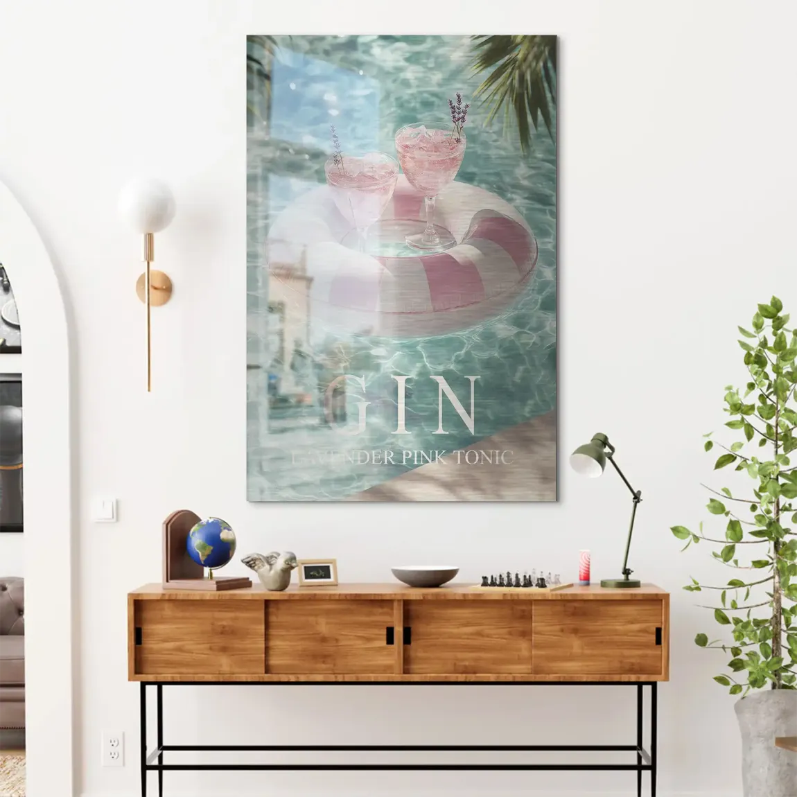Gin Lavender Dream Alu Dibond Bild gebürstet