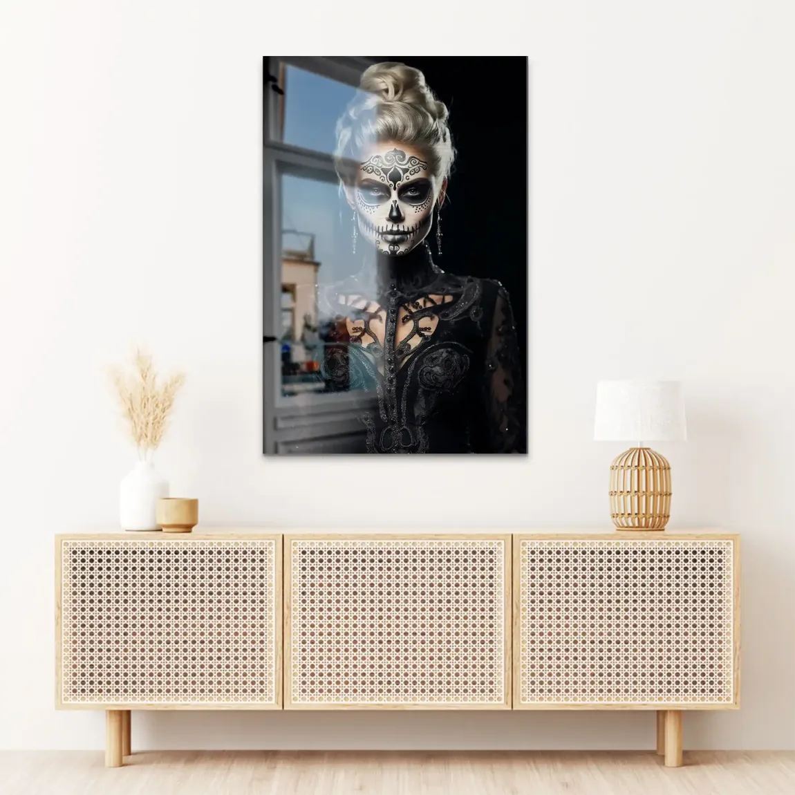 Queen of Shadows Alu Dibond Bild gebürstet - INGALERIE | Dein Onlineshop für moderne Wandbilder