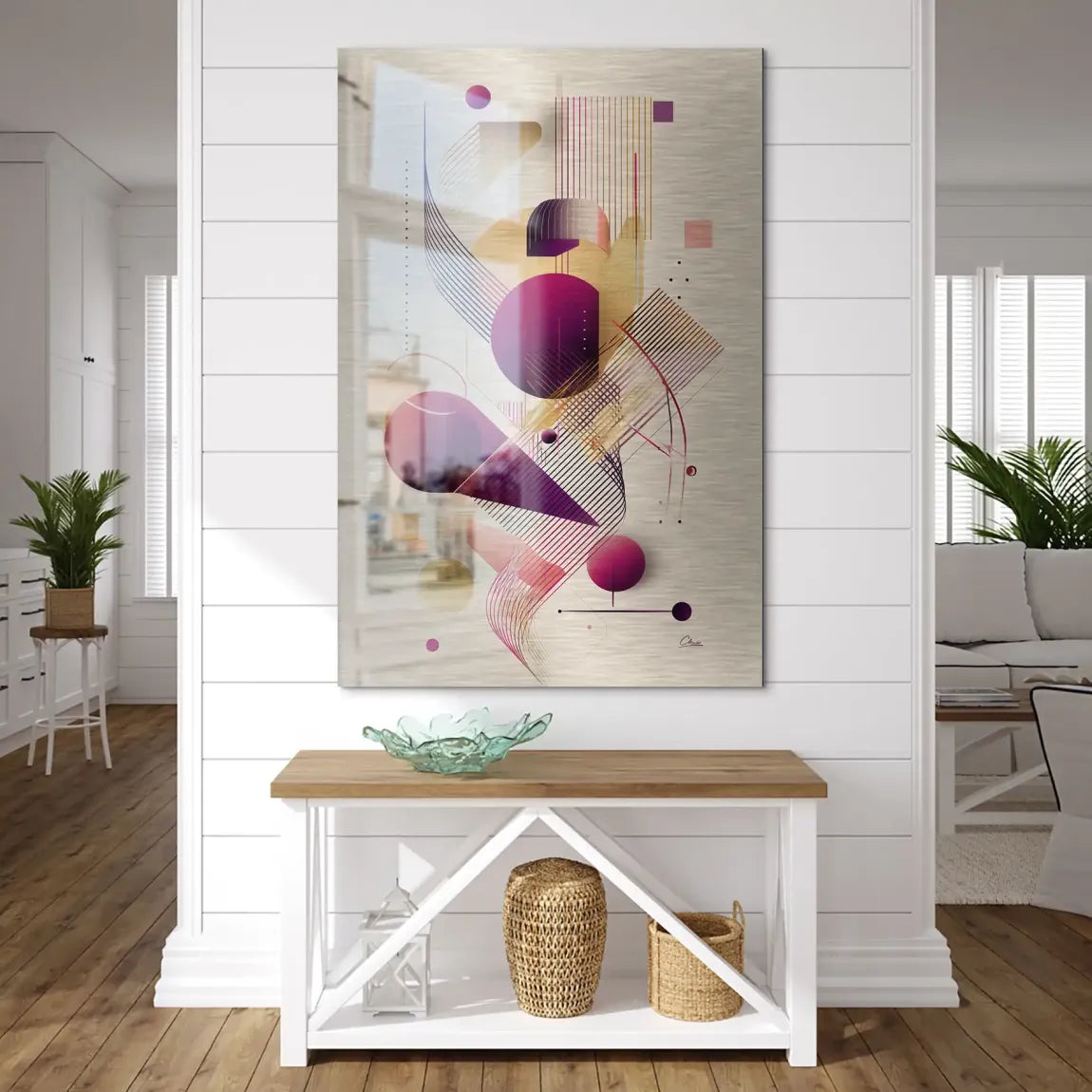 Velour Spectrum Harmony Alu Dibond Bild gebürstet INGALERIE
