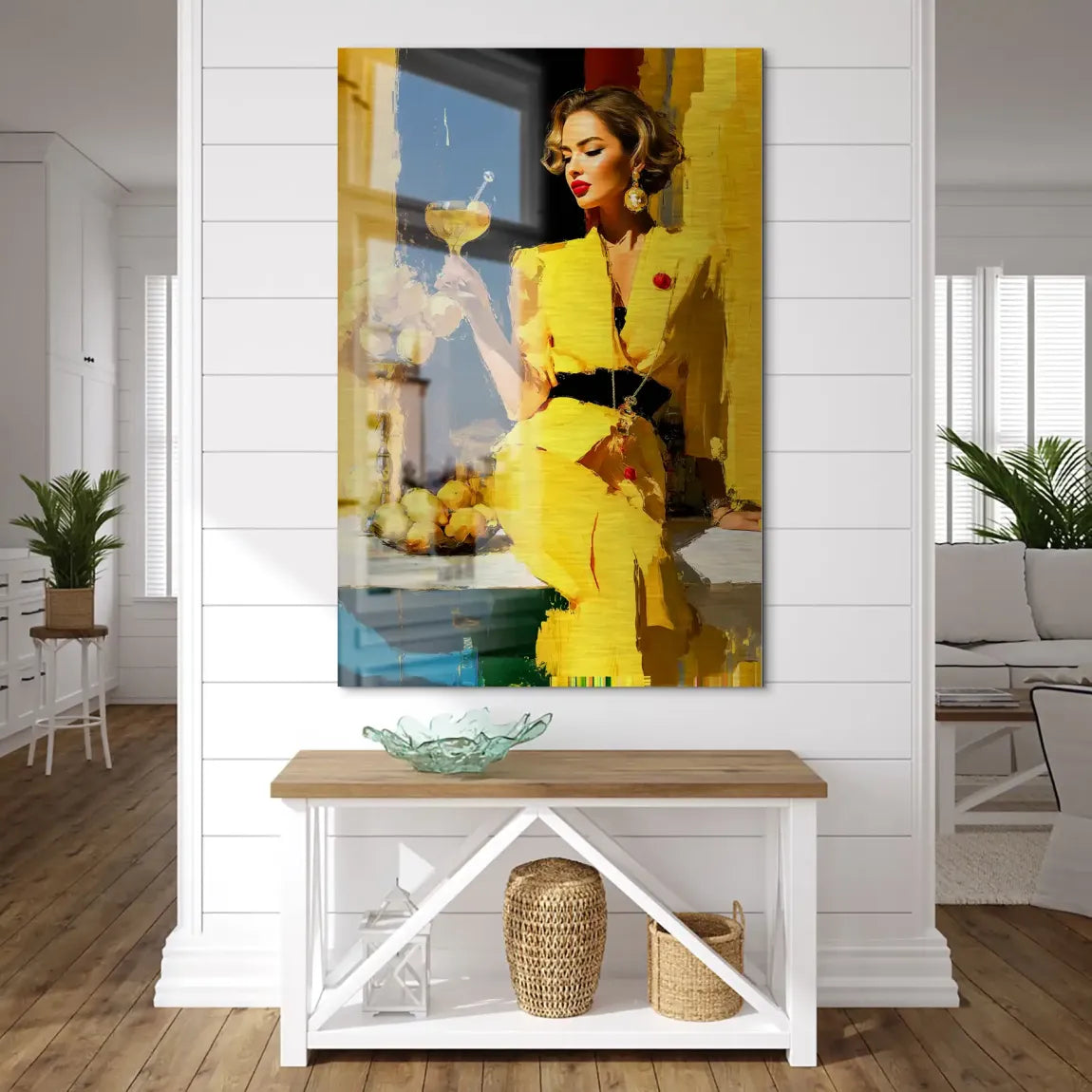 Lemon Chic Elegance Alu Dibond Bild gebürstet INGALERIE