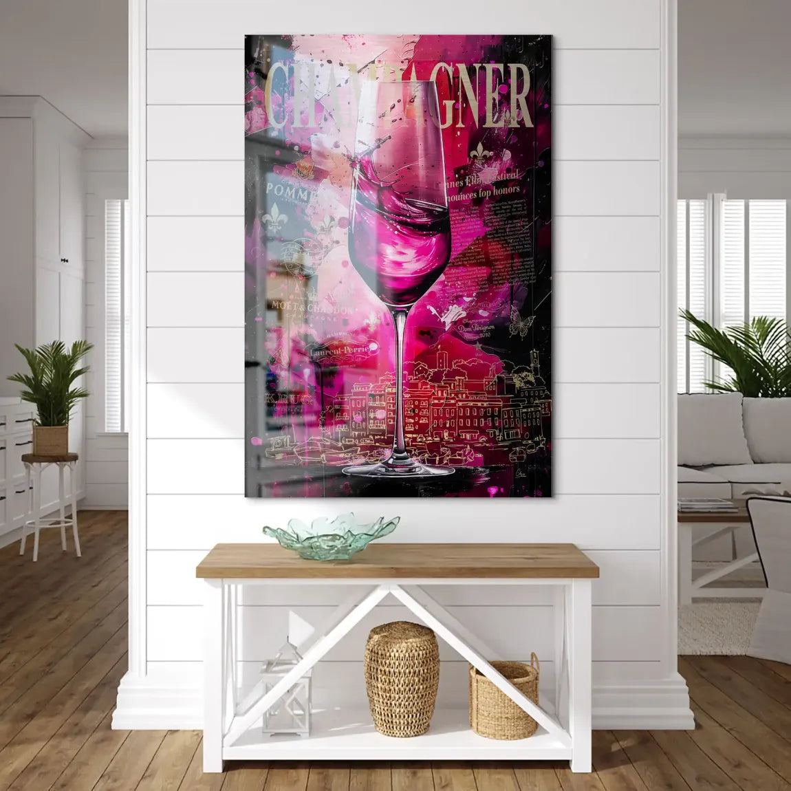 Velvet Royale Champagne Alu Dibond Bild gebürstet INGALERIE