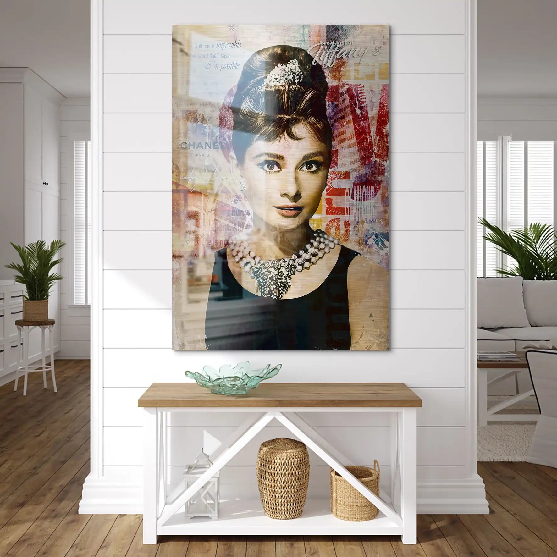 Audrey Glamour Art AluDibond Gebürstet INGALERIE