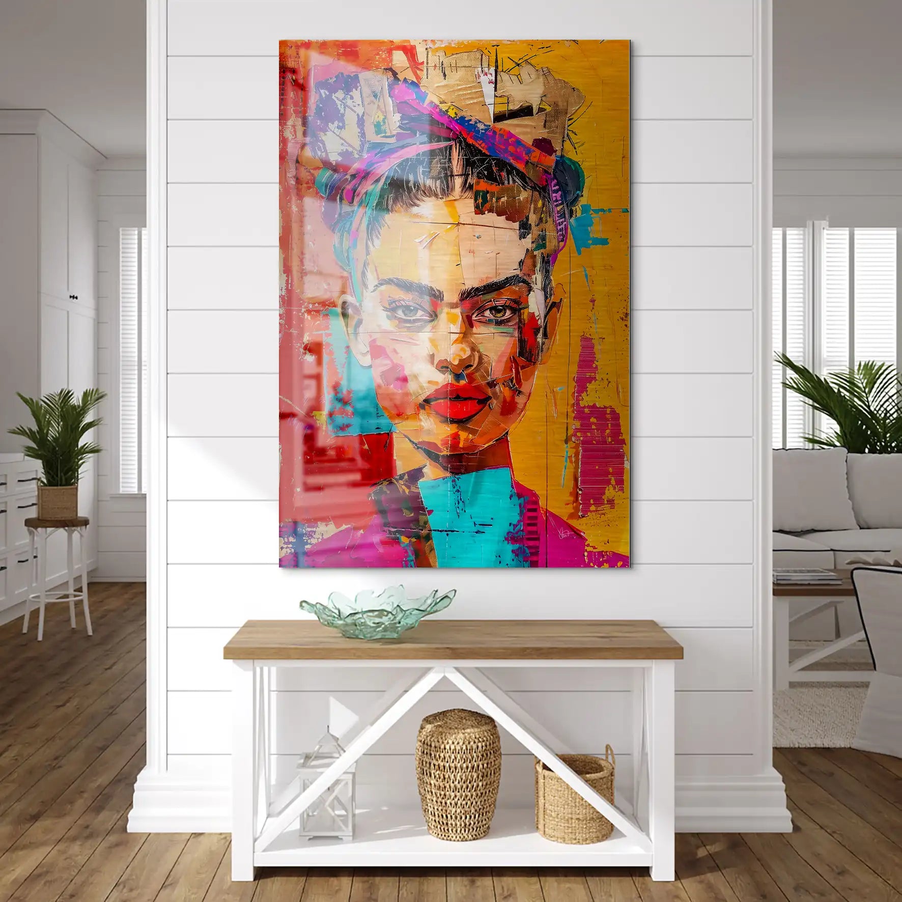 Frida Street Art Style AluDibond Gebürstet INGALERIE