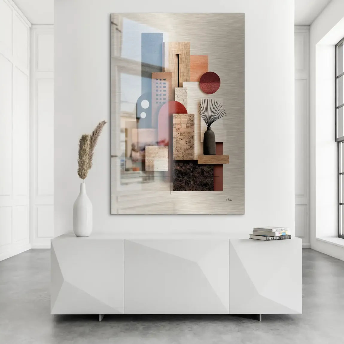 Urban Layers Elegance Alu Dibond Bild gebürstet INGALERIE
