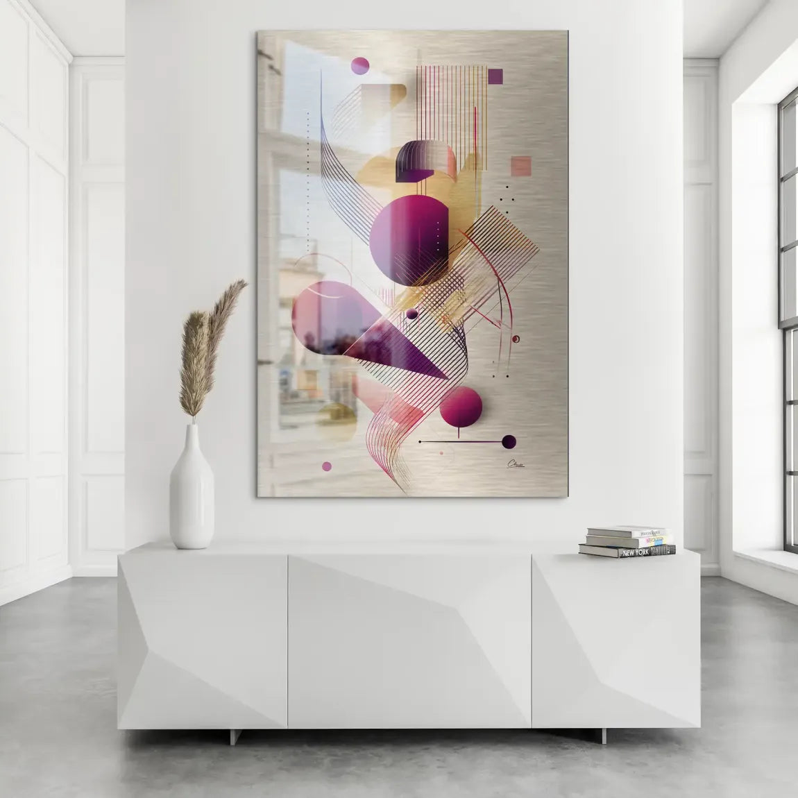 Velour Spectrum Harmony Alu Dibond Bild gebürstet INGALERIE