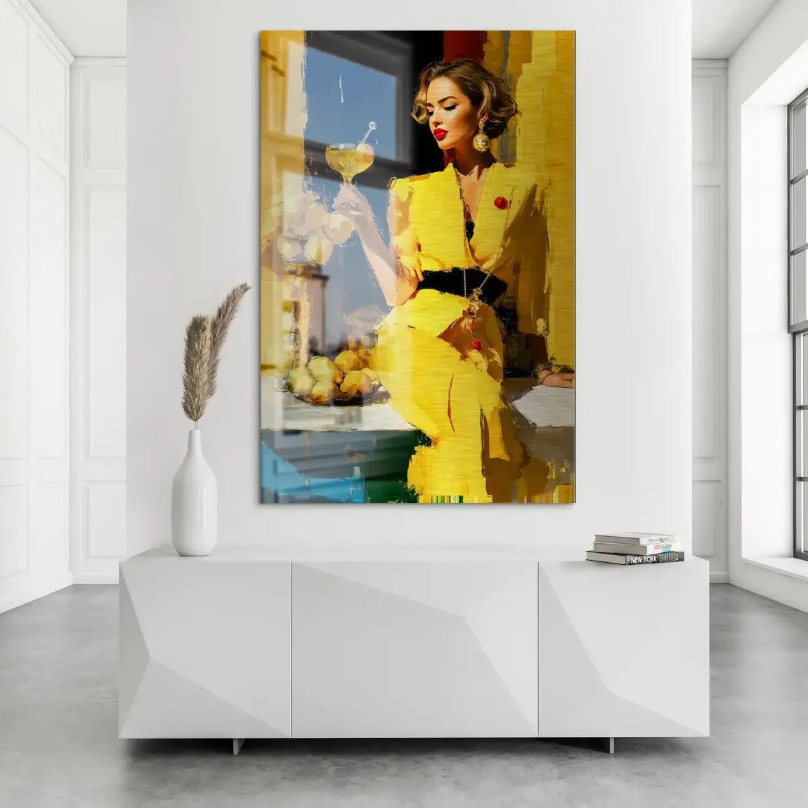 Lemon Chic Elegance Alu Dibond Bild gebürstet INGALERIE