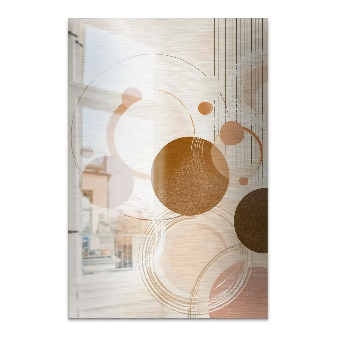 Circles of Timeless Alu Dibond Bild gebürstet INGALERIE