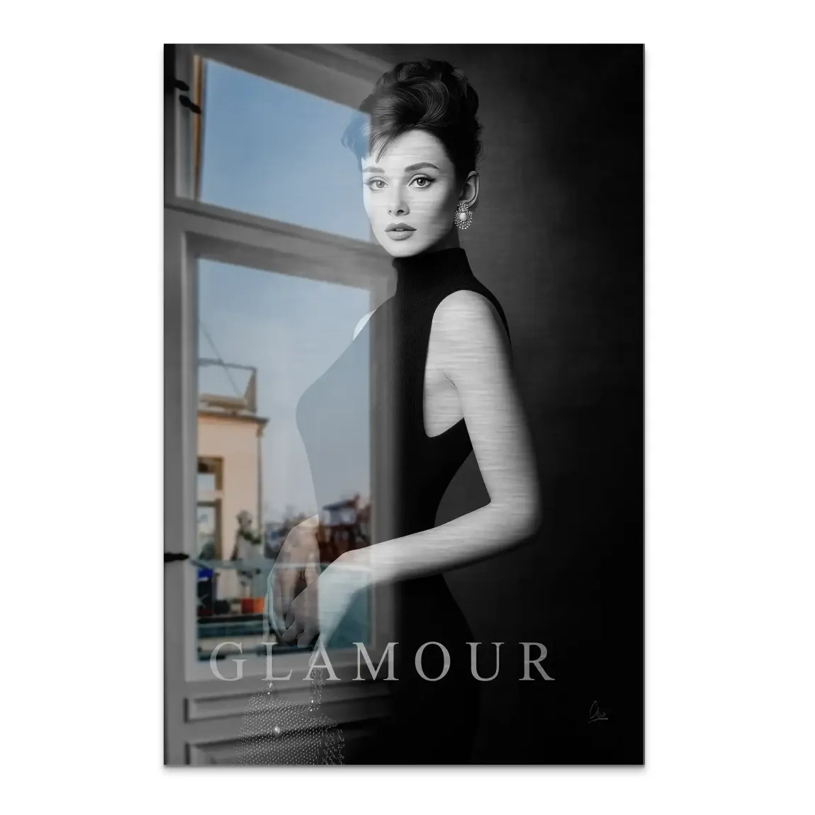 Audrey Glam Allure Alu Dibond Bild gebürstet