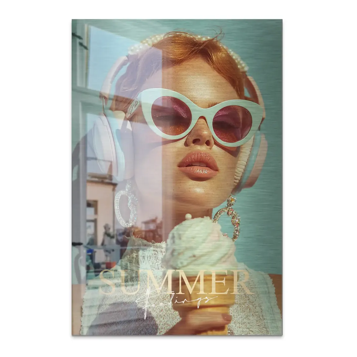 Summerfeeling Alu Dibond Bild gebürstet