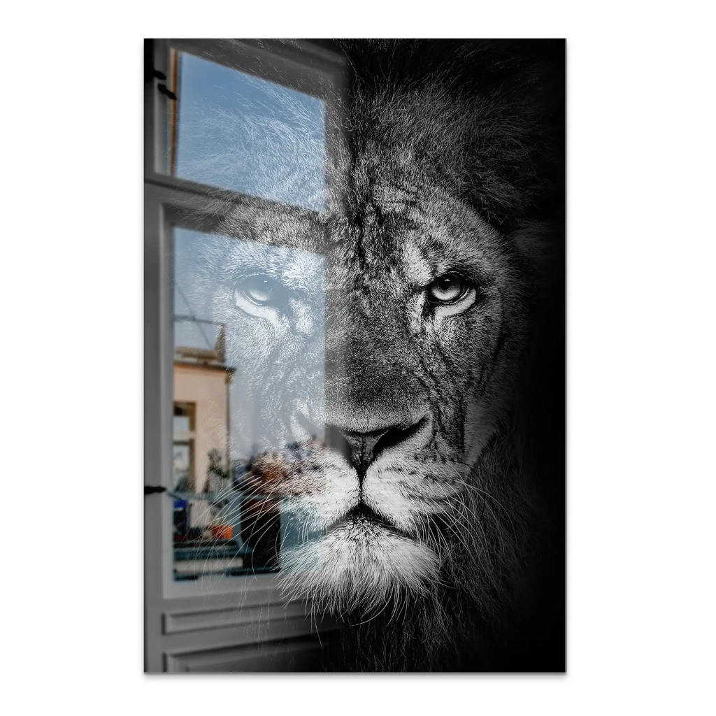 Lion Head AluDibond Gebürstet INGALERIE