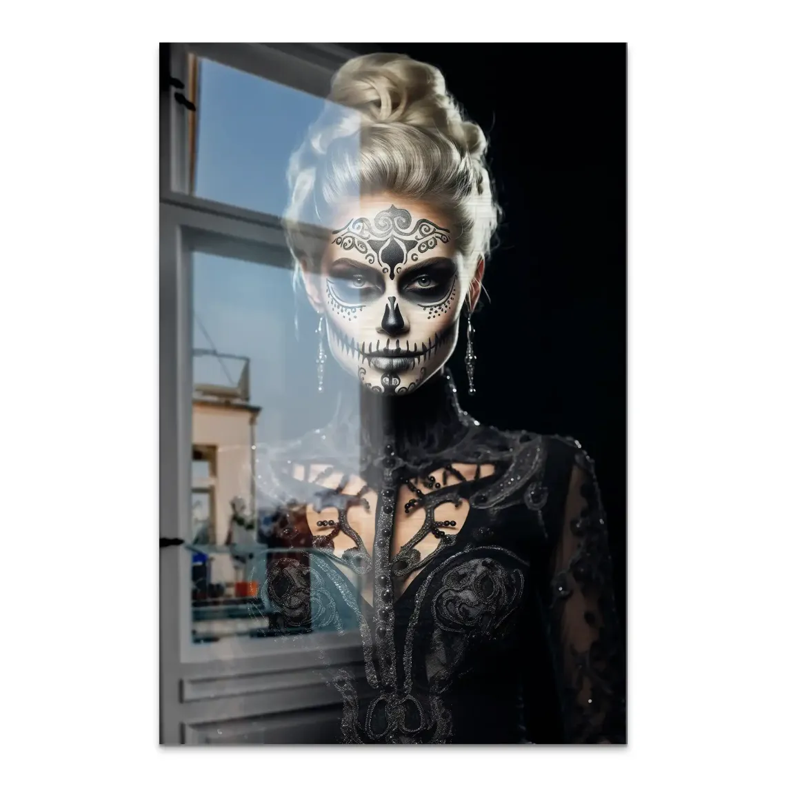 Queen of Shadows Alu Dibond Bild gebürstet - INGALERIE | Dein Onlineshop für moderne Wandbilder