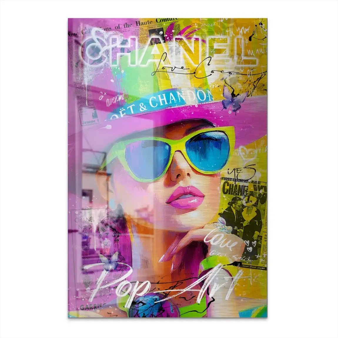 Chanel Pop Art Beauty Nr.4 AluDibond Gebürstet INGALERIE