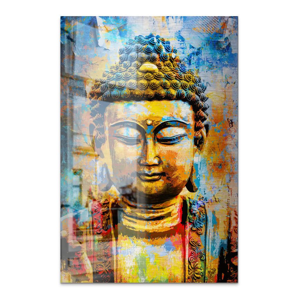 Buddha Color Style AluDibond Gebürstet INGALERIE