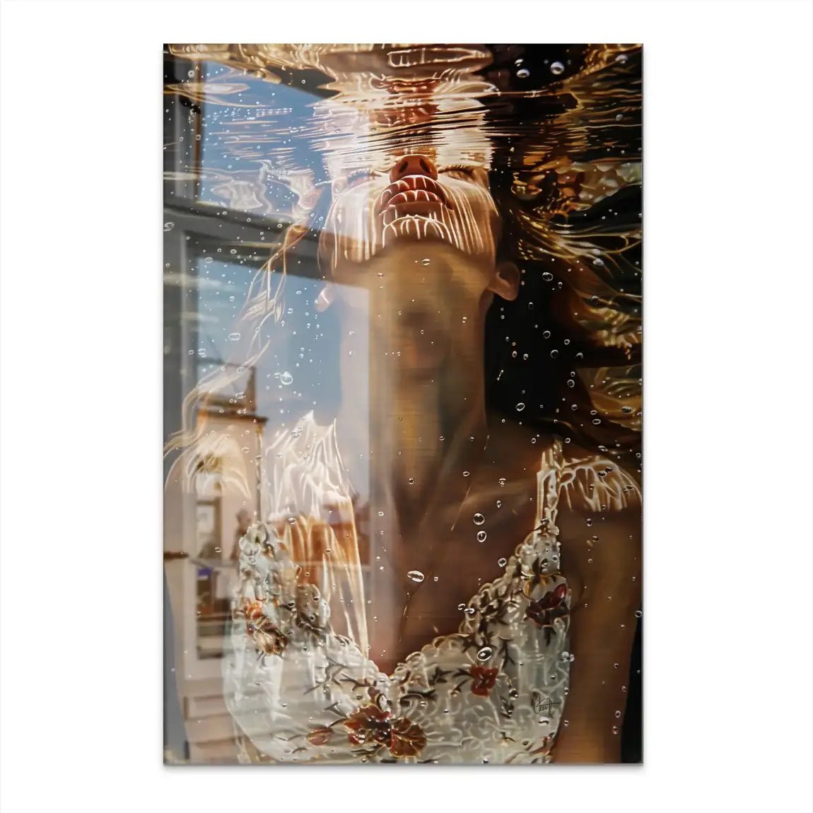 Unter Wasser Beauty Alu Dibond Gebürstet INGALERIE