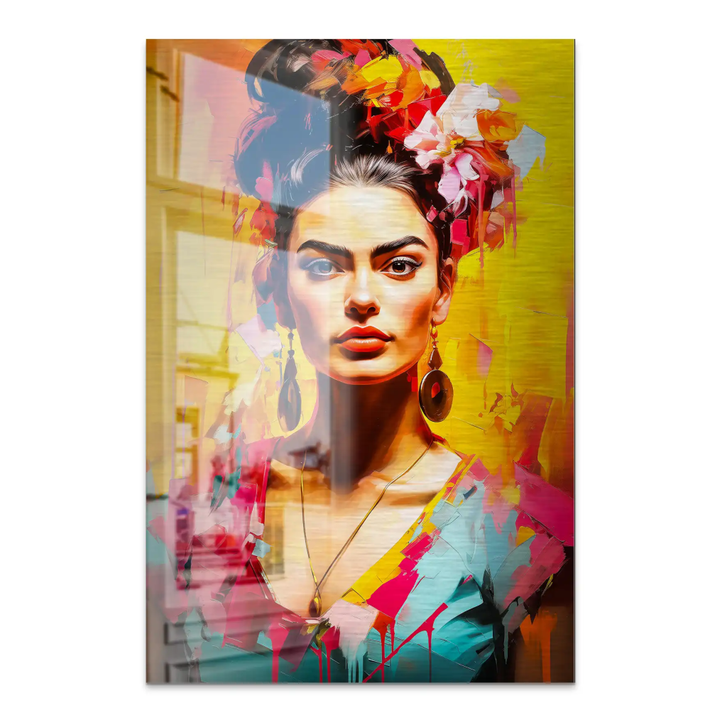 Frida Beauty Flower AluDibond Gebürstet INGALERIE