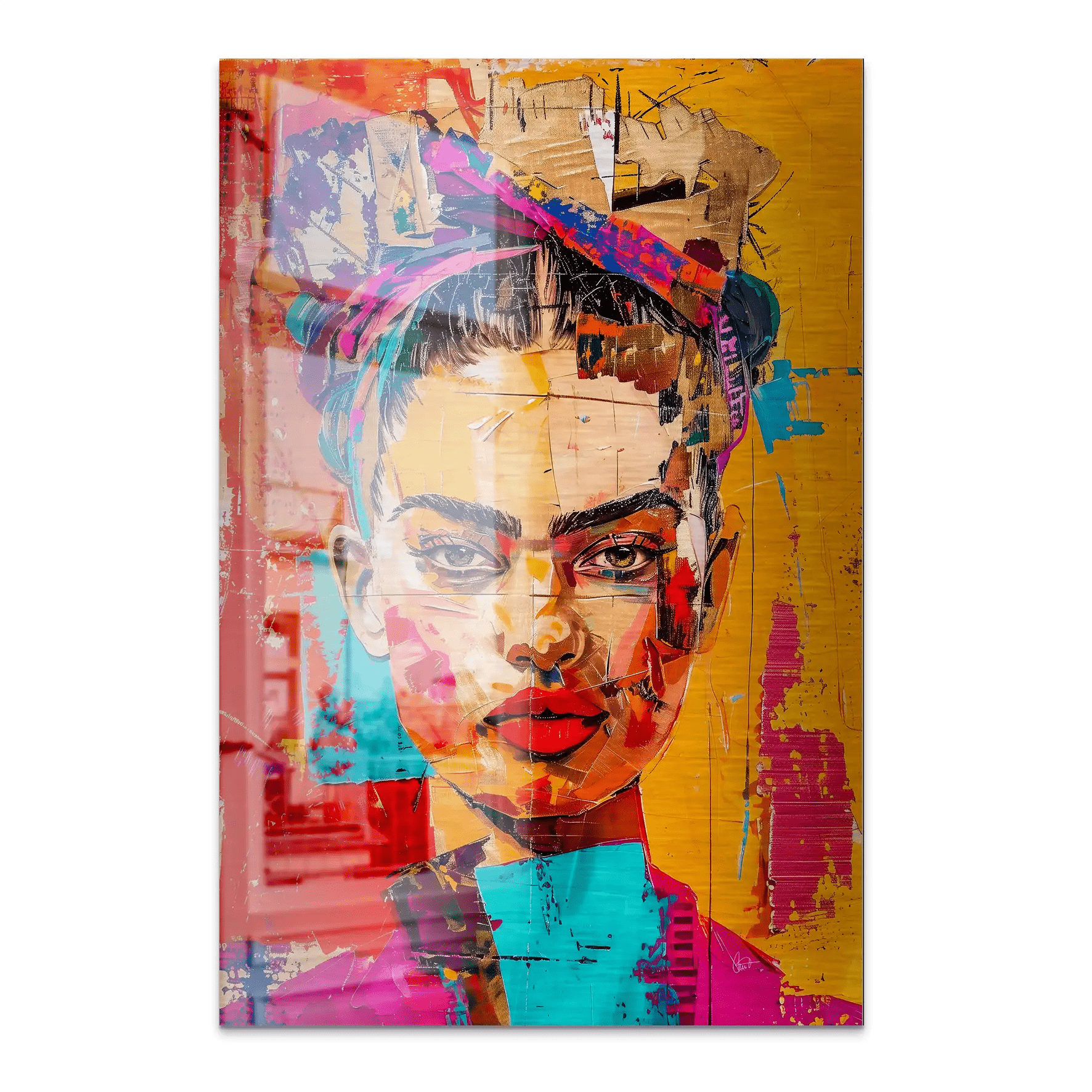 Frida Street Art Style AluDibond Gebürstet INGALERIE