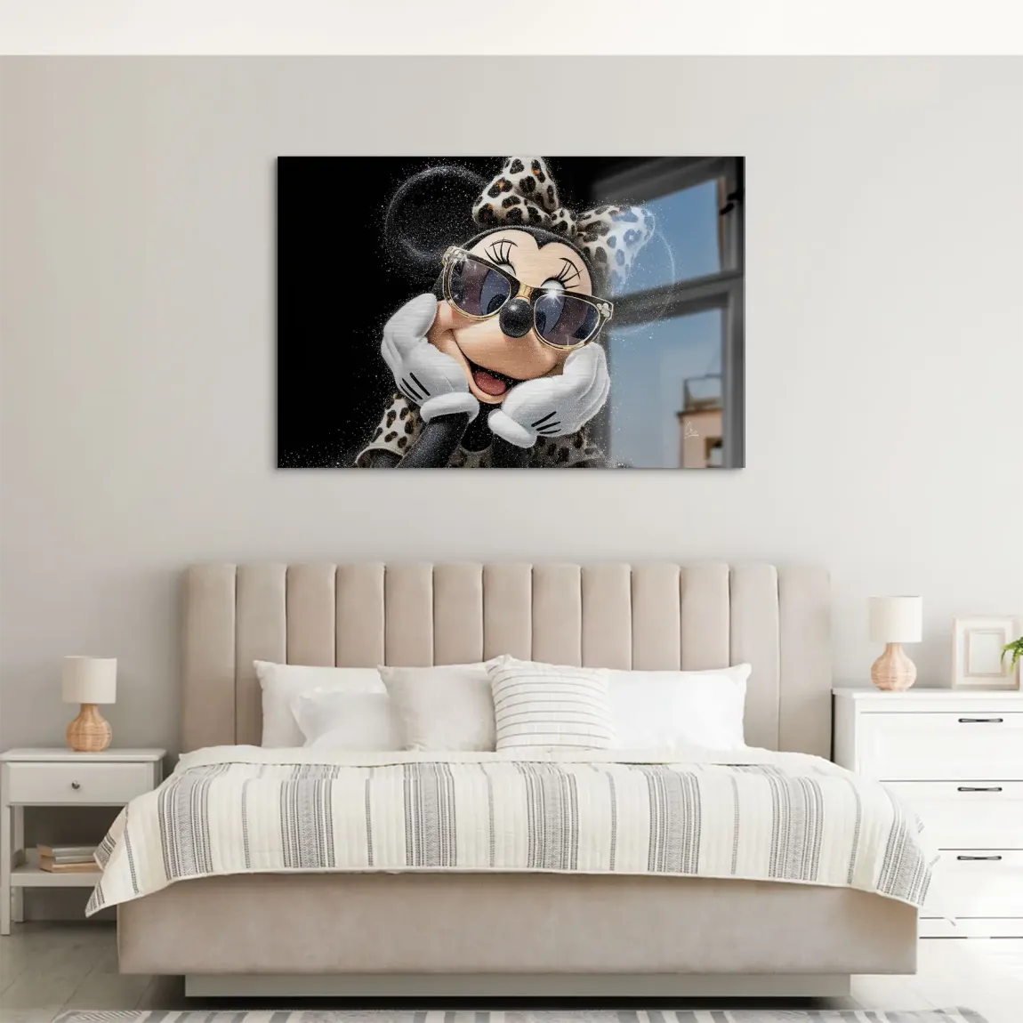 Minnie Maus Chic Spark AluDibond Gebürstet