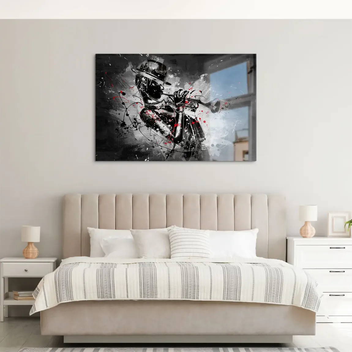 Jazzman Noir Symphony AluDibond Gebürstet