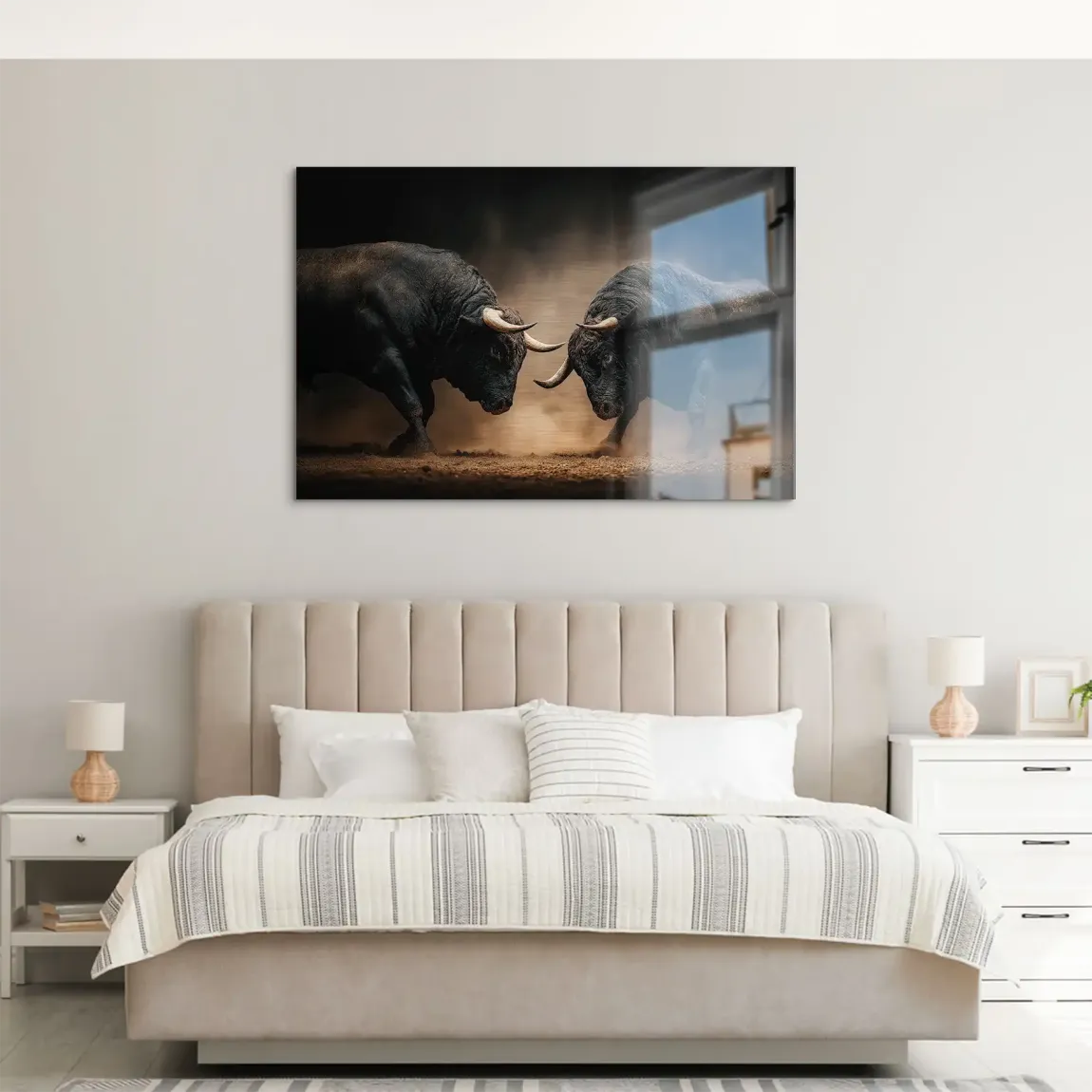 Bulls of Valor Alu Dibond Gebürstet