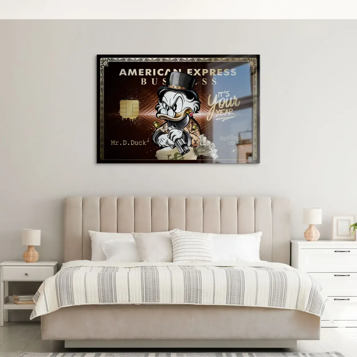 Dagobert Gold Business AluDibond Gebürstet