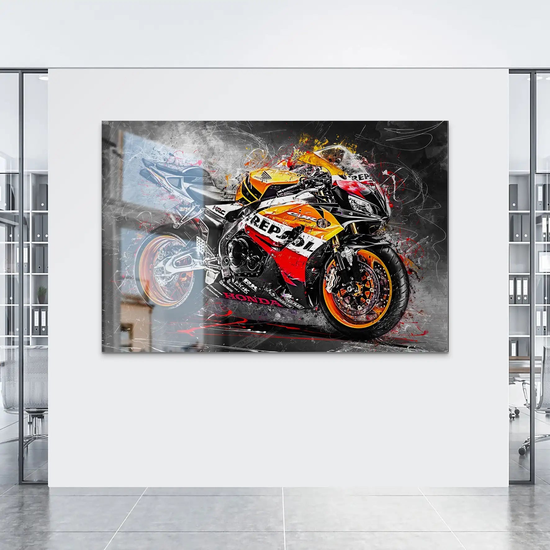 Honda CBR1000RR SC57 AluDibond Gebürstet INGALERIE