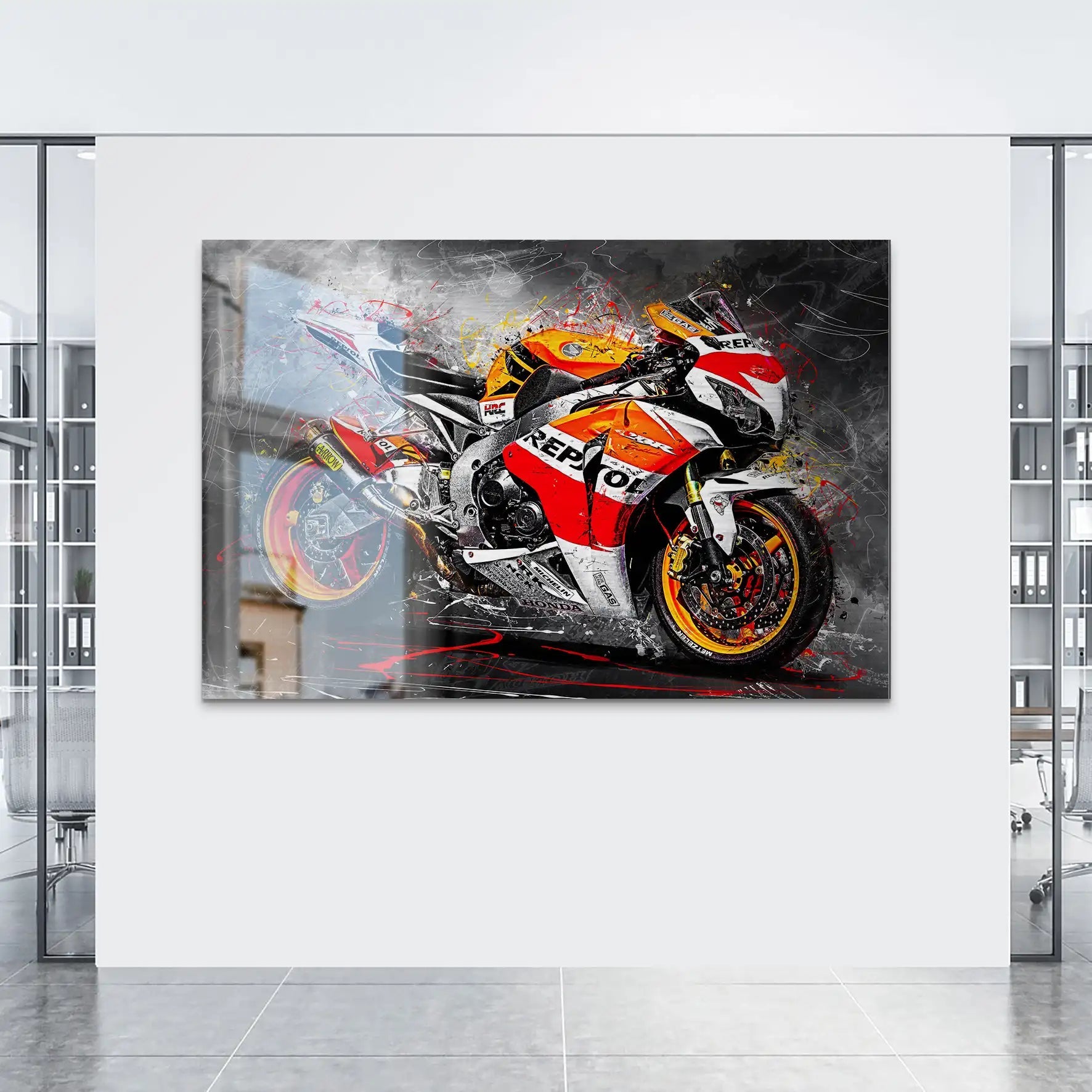 Honda Fireblade SC59 AluDibond Gebürstet INGALERIE