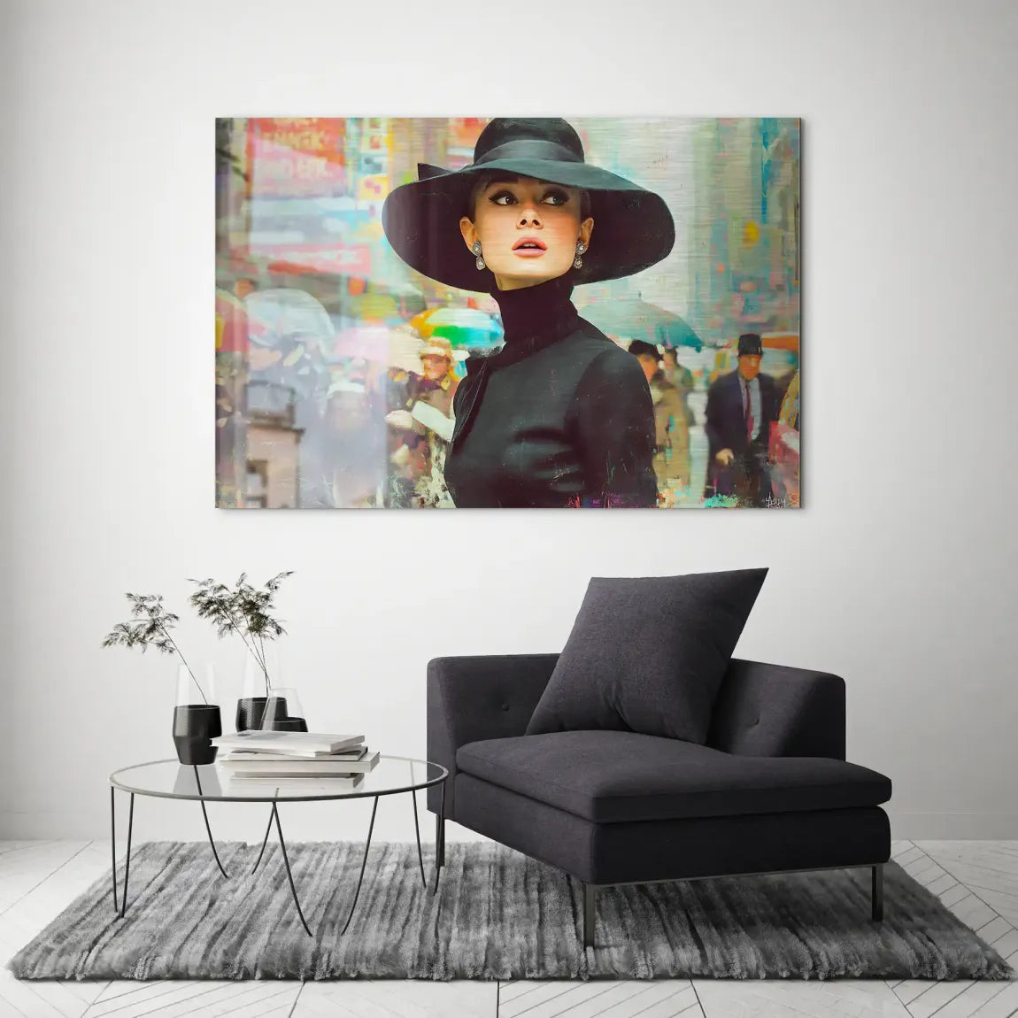 Audrey in New York Nr.2 AluDibond Gebürstet INGALERIE