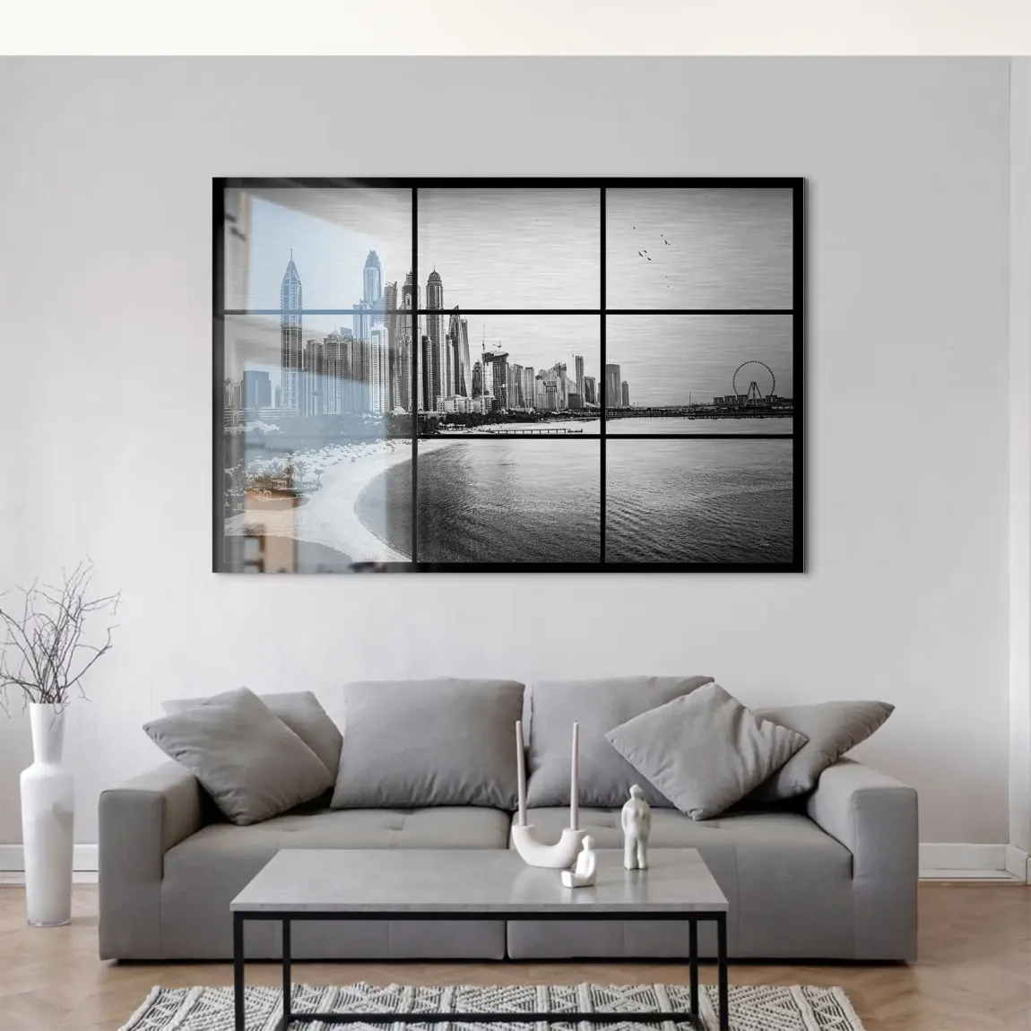 Dubai Noir Horizon AluDibond Gebürstet