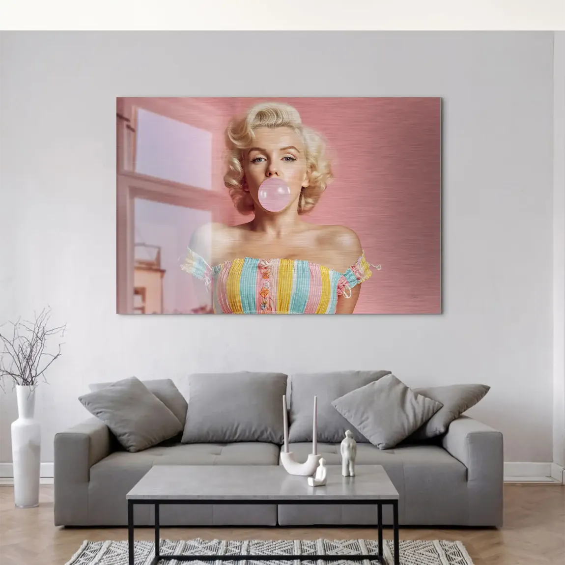 Marilyn Monroe Candy Pop AluDibond Gebürstet