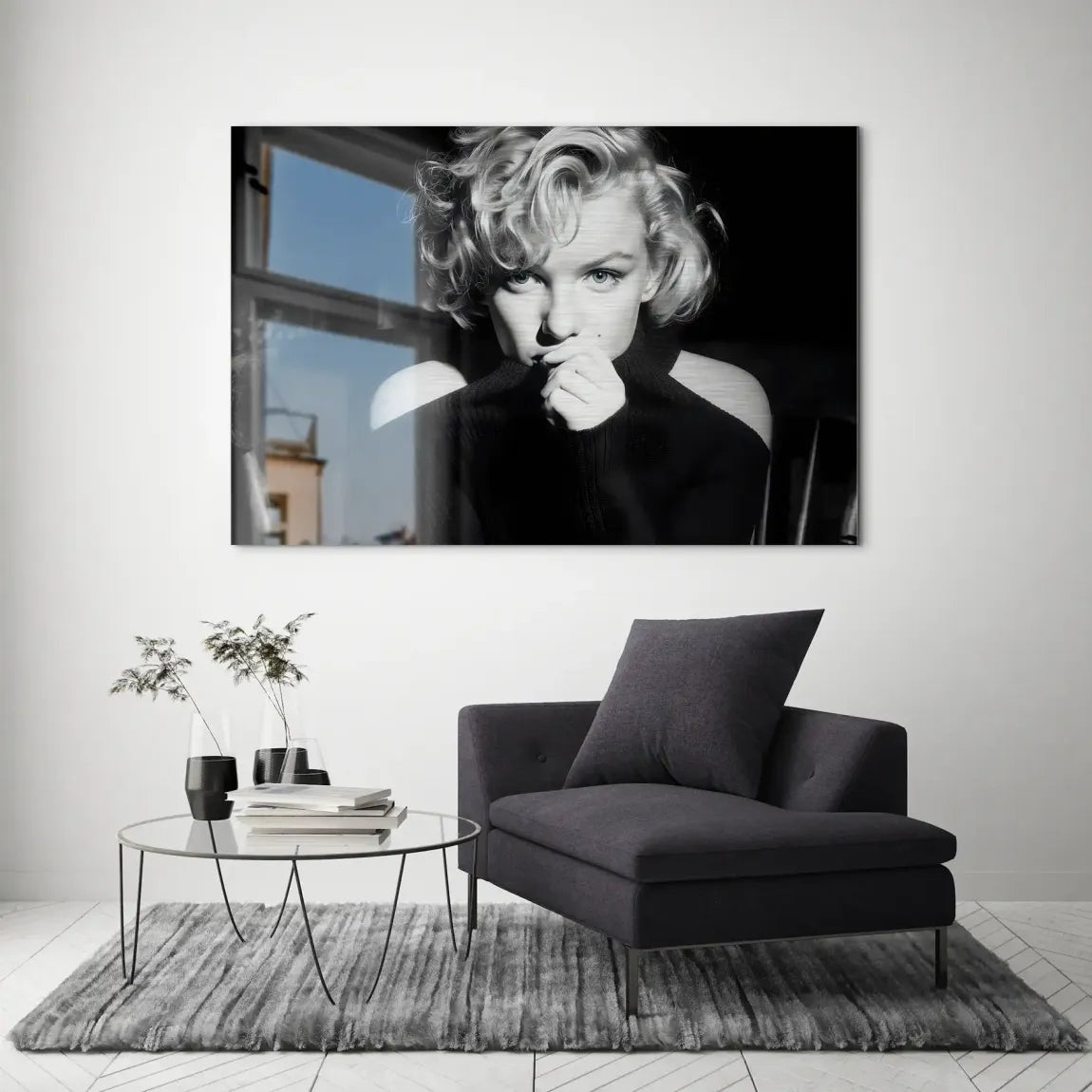 Marilyn Monroe Silent Glamour Alu Dibond Gebürstet INGALERIE