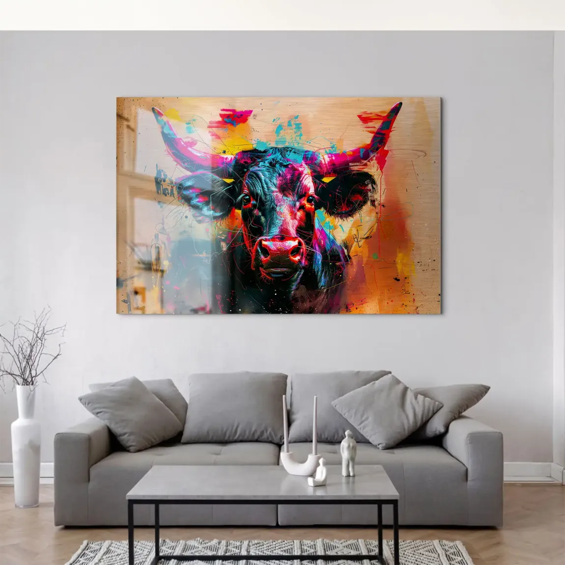 Majestic Bull AluDibond Gebürstet