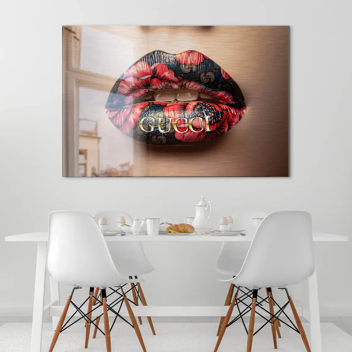 Gucci Lips AluDibond Gebürstet INGALERIE