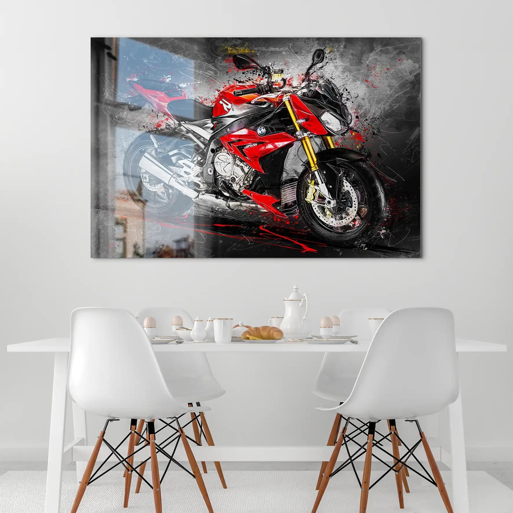 BMW S1000R Abstrakt AluDibond Gebürstet INGALERIE