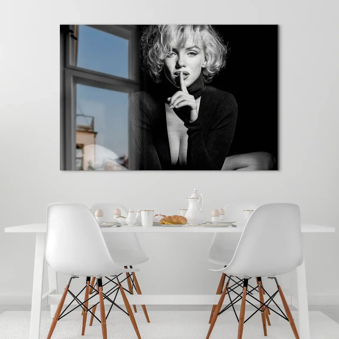 Marilyn Monroe Silent Alu Dibond Gebürstet INGALERIE