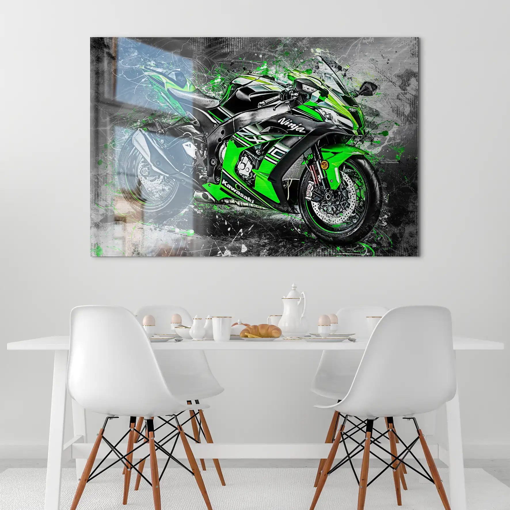 Kawasaki ZX10 Abstrakt AluDibond Gebürstet INGALERIE