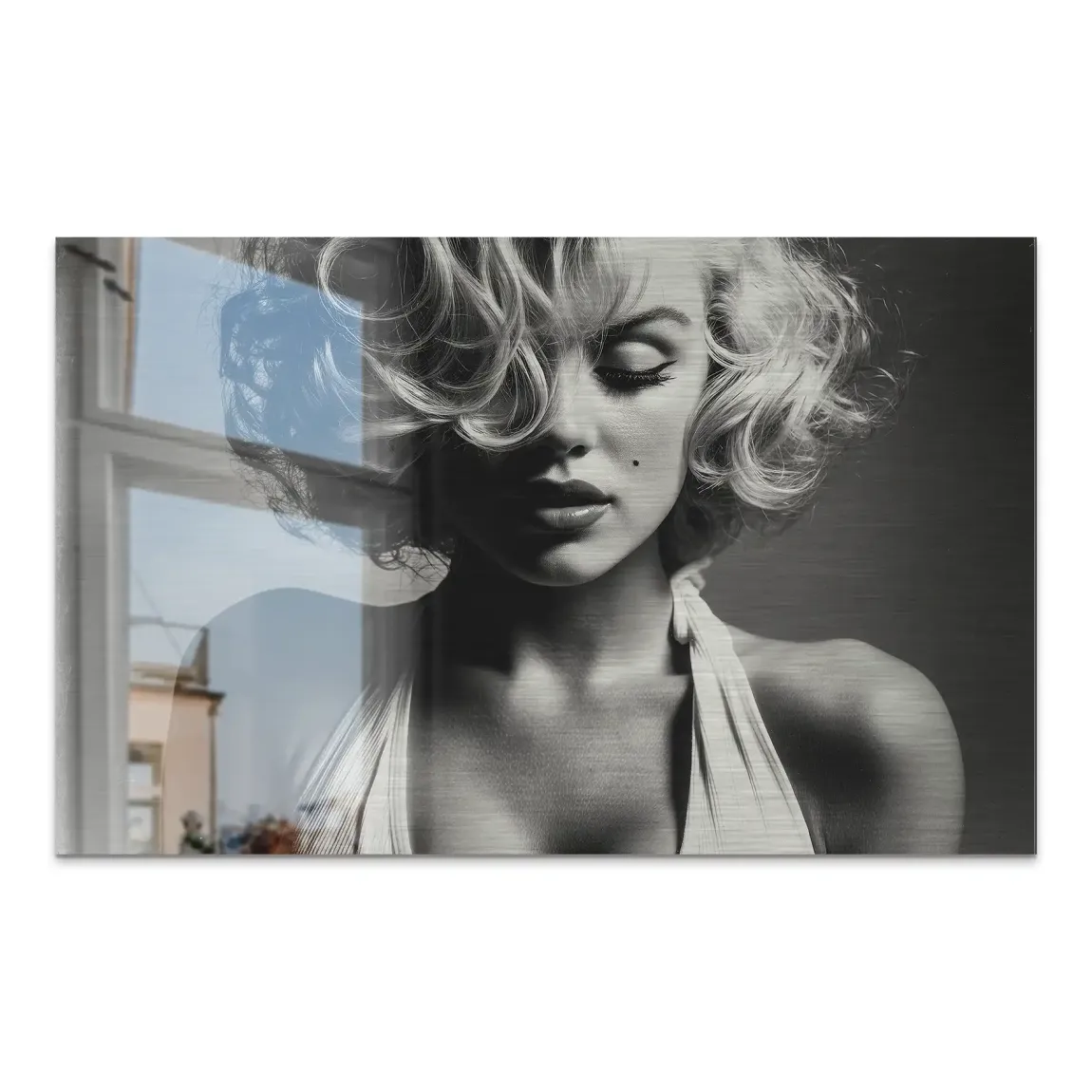 Marilyn sinnliche Ruhe AluDibond Gebürstet