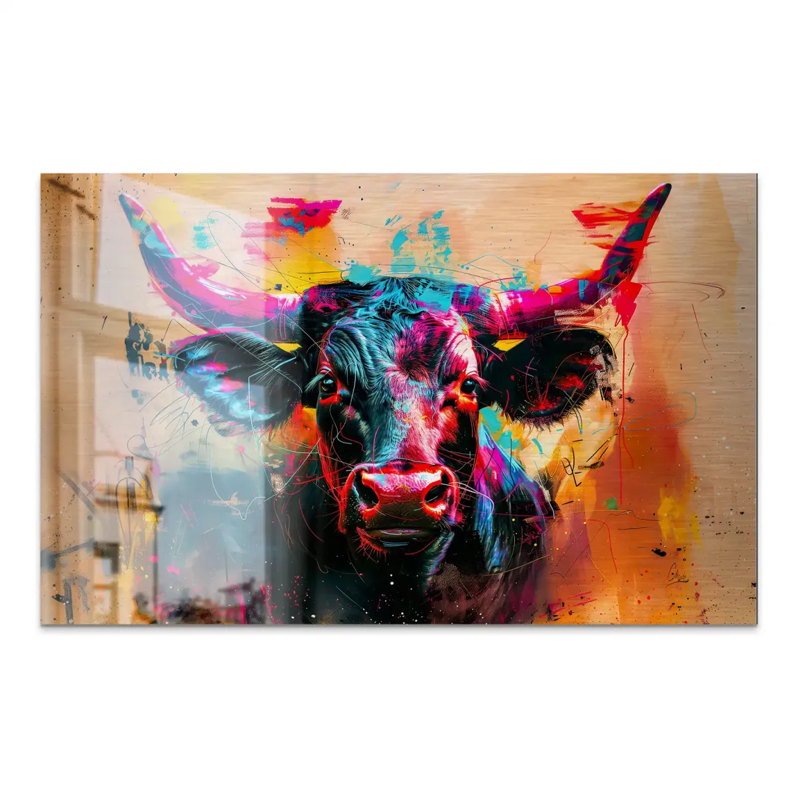 Majestic Bull AluDibond Gebürstet