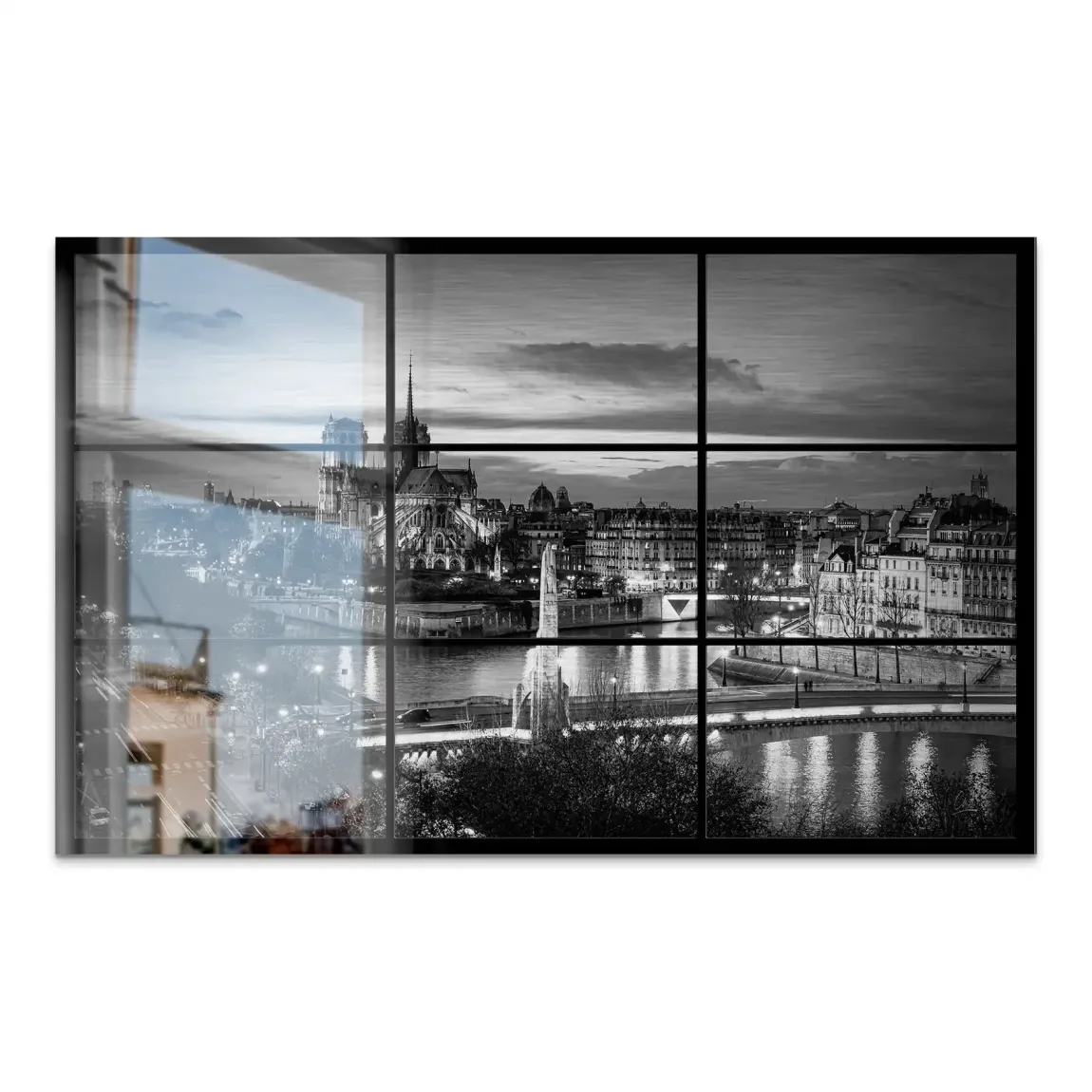 Paris Lights Noir Alu Gebürstet