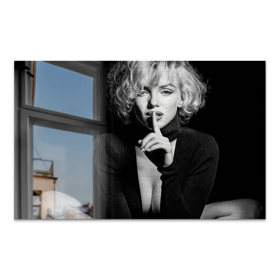Marilyn Monroe Silent Alu Dibond Gebürstet INGALERIE