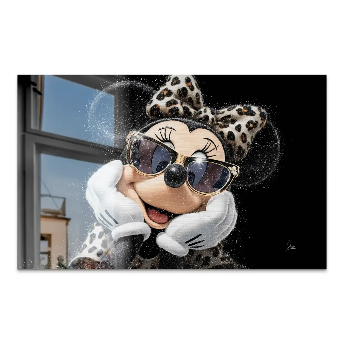 Minnie Maus Chic Spark AluDibond Gebürstet