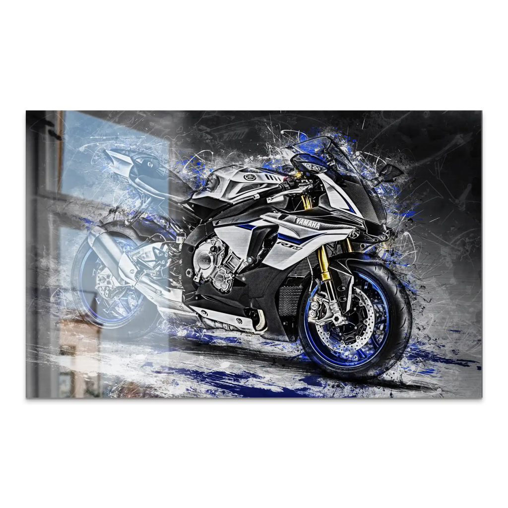 Yamaha R1M Abstrakt AluDibond Gebürstet INGALERIE