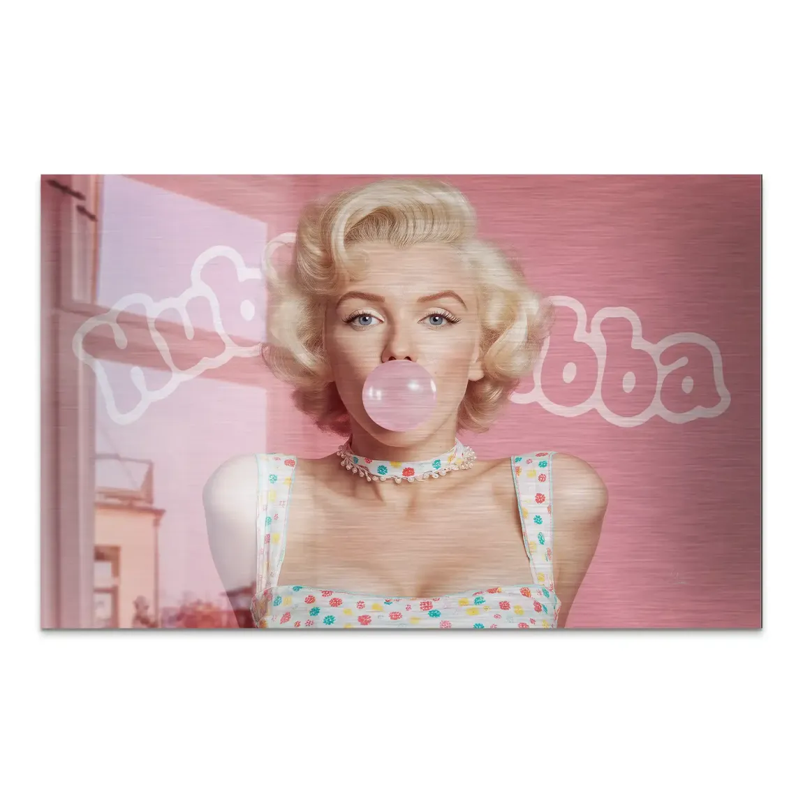 Marilyn Monroe Hubba Glam AluDibond Gebürstet