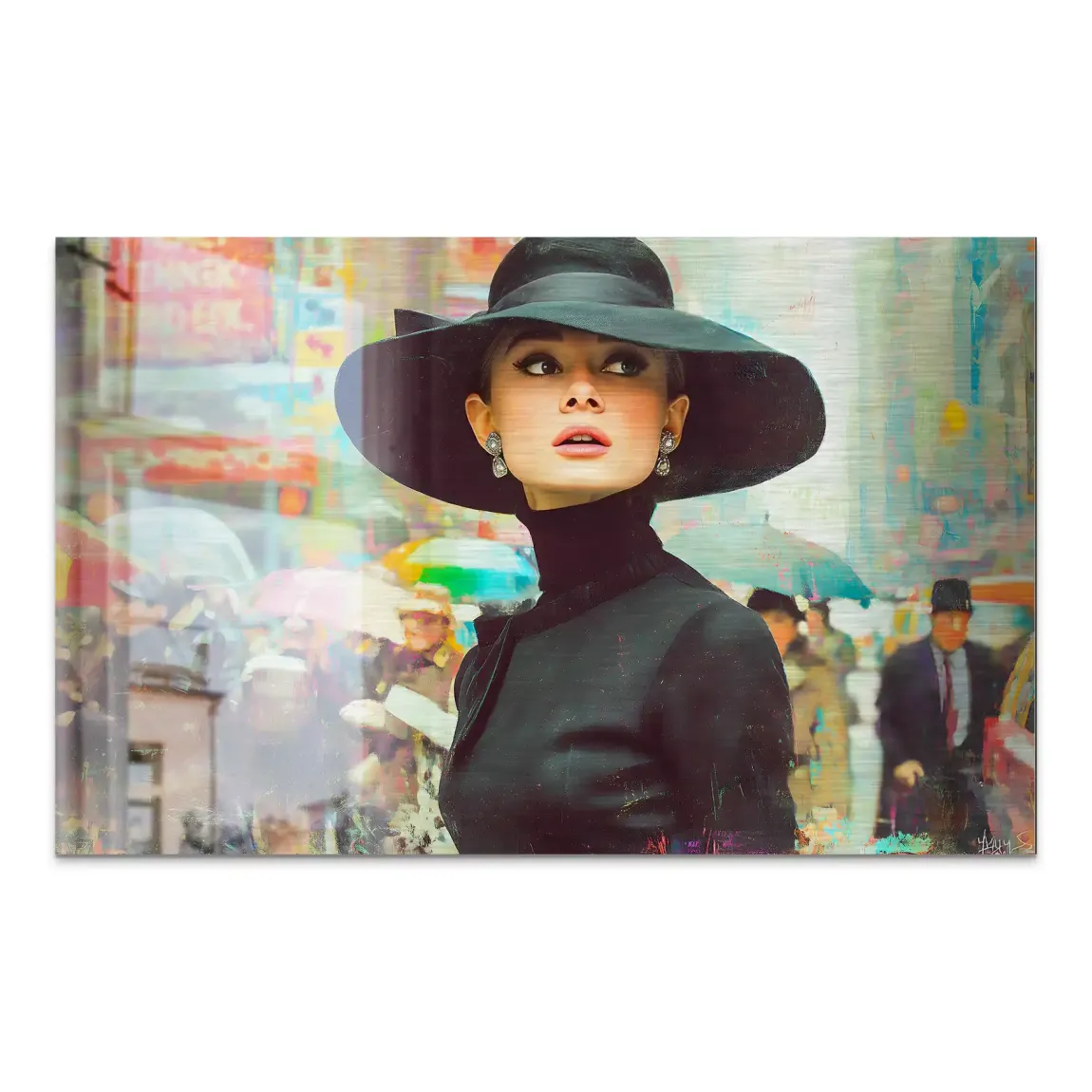 Audrey in New York Nr.2 AluDibond Gebürstet INGALERIE