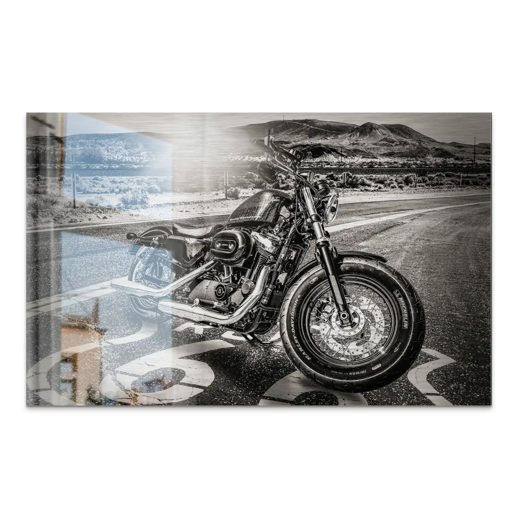 Route Heritage Edition – Harley Alu gebürstet Bild INGALERIE