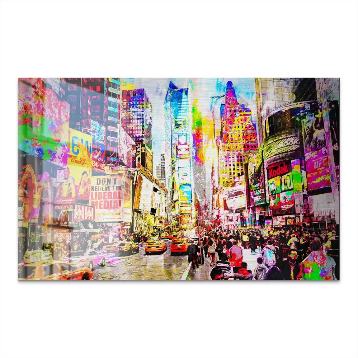 New York Abstrakt AluDibond Gebürstet INGALERIE