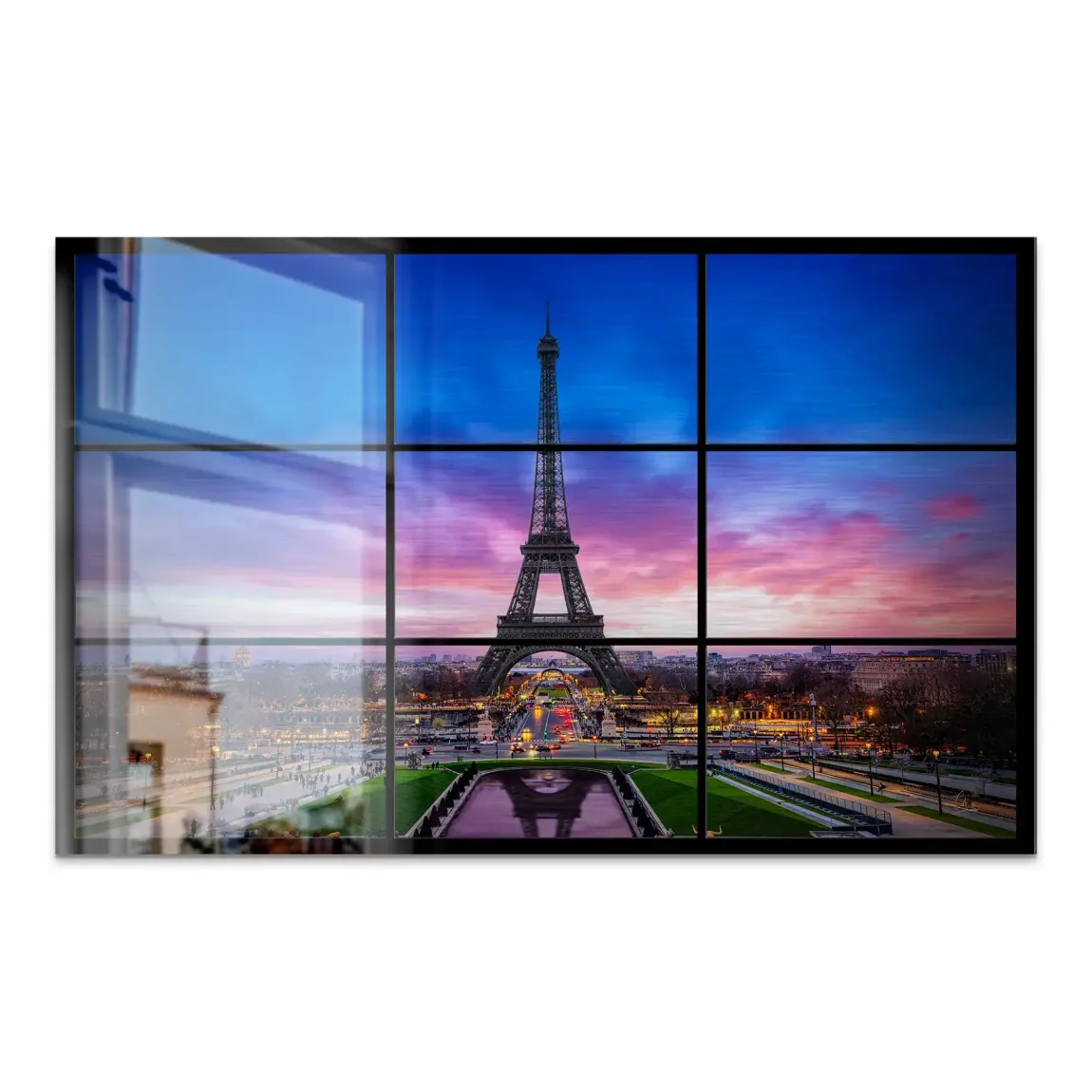 Evening Glow Paris Alu Gebürstet