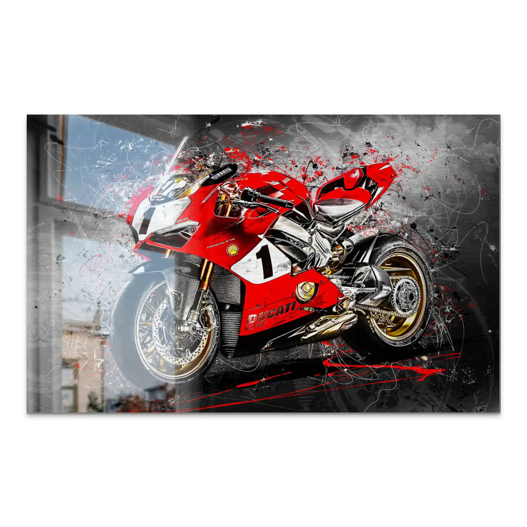 Ducati 916 Anniversario Abstrakt AluDibond Gebürstet INGALERIE